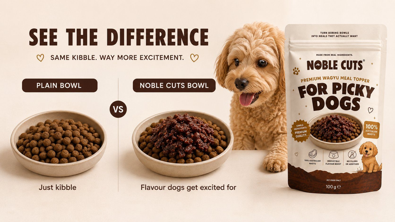 Plain bowl versus a bowl with Noble Cuts