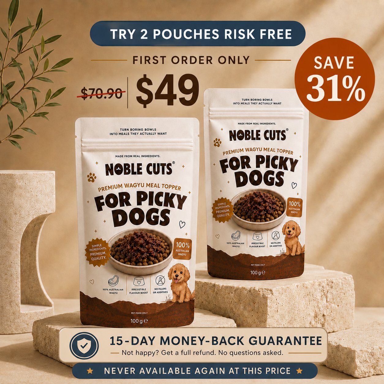 Noble Cuts Starter Kit — Try 2 Pouches Risk Free